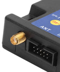Close-up view of the antenna connector on the Straightforward Plug In Setup For Eight Channel Alert Module.