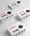 Gateron keyboard switch boxes shown in 30, 72, 90 and 108 pack sizes, oil king V2 style linear switches