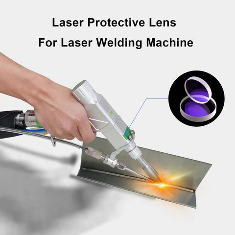 15 Pcs Laser Protective Lenses D18x2mm For 1000-3000W 4 In 1 Handheld Laser Welding Machine 1064nm in use on metal sheet