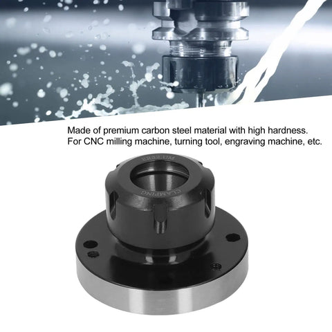 Dope 80mm Carbon Steel Collet Chuck Holder For CNC Milling Machines And Lathes With Super Secure Mounting Plus Precision Grip To Keep It Tight While You Work, showcasing a durable design with high hardness.