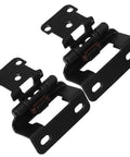Self Closing Half Inch Semi Concealed Cabinet Hinges, Heavy Duty Steel, No Fuss Soft Close For Kitchen Cabinets And Gates, Built Tough For Marine And RV Use, 2 Pack