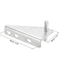 Stainless Steel Freezer Door Hinges Center Column With Left Shaft 0.28 Inch Diameter, Heavy Duty Refrigerator Hinge Set With Screws