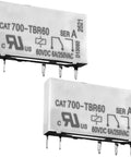 Two Pack 700 TBR60 5 Pin Relay For Control Panels And Automation Systems 60VDC 6A And 250VAC Switching Dual Voltage Capacity