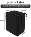 Heavy Duty EV Charger Cover Keeps Your Electric Vehicle Connector Locked Down Safe From Rain Snow And Mud While Delivering Hella Weather Proof Oxford Fabric Shield For Tesla And Universal Plug Ins, dimensions shown.