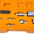 Mt3 Medium Duty Live Center Set 3MT Morse Taper Revolving Center with high carbon steel interchangeable tips in orange case