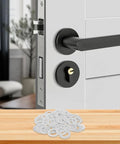Ultra Thin Stainless Steel Flat Washers Set, 8x14x0.1mm Spindle Shims, 100 Pcs, Door Knob Repair Spacers, DIY Home Hardware Maintenance, Durable, Corrosion Resistant, Slim Fit for Tight Installations on door lock hardware