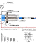 Diagram of M30 Inductive Proximity Sensor Switch Non Shield Type LJ30A3 15 JDZ 15mm Sensing Range 90 250VAC 400mA NC