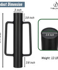 Heavy Duty Fence Post Driver With Ergonomic Handle 12 Lb Post Pounder Rammer dimensions illustration