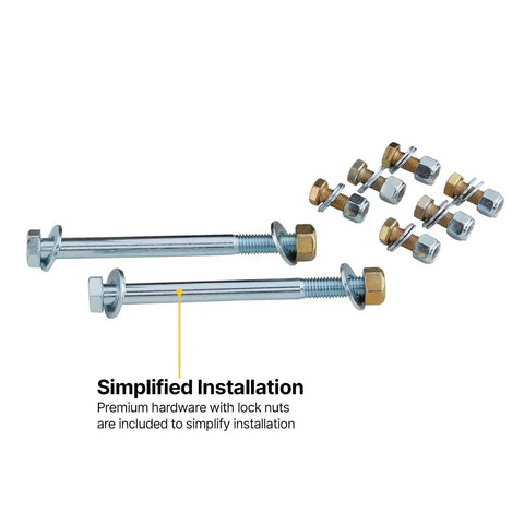 Hella Strong Steel LS Swap Motor Mounts For 67 To 72 Chevy C10 Pickup including bolts and lock nuts for simplified installation.