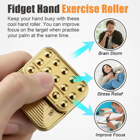 Solid Metal Alloy Magnetic Fidget Slider With Totally Smooth Glide Press Block and Crisp Click Sound Super EDC Desk Toy for Killing Stress