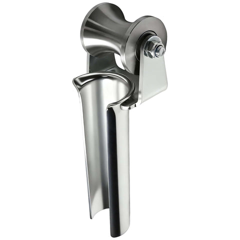 Beefy 3 Inch Conduit Cable Puller Sheave For Smooth Wire Installation With Dual Bearing Structural Support, side view