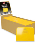 Bulk 100 Pack Yellow 4 Inch Auto Body Filler Spreaders for Putties Glazes Caulks and Paint Easy Application Reusable Plastic Spreader for Automotive Repairs and DIY Projects, 50-pack box