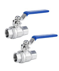 Top Shelf 1/2 Inch Ball Valve 2 Pack Full Port Female Npt Thread Shut Off Valve 304 Stainless Steel for water and gas use