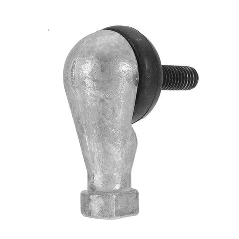Rock Solid M10 Male Ball Joint Rod End Bearing with 10mm Bore and 90 Degree Pivot for Shop Grade Linkages, steel construction.