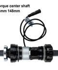 Torque Center Axle Sensor for Bafang Mid Drive Motors, 73mm Bottom Bracket Steel Power Assist Sensor with 6-Pin Cable shown