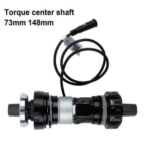 Torque Center Axle Sensor for Bafang Mid Drive Motors, 73mm Bottom Bracket Steel Power Assist Sensor with 6-Pin Cable shown