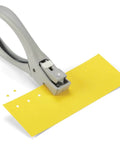 Heavy Duty One Eighth Inch Circle Craft Punch For Cardstock Chipboard And Lightweight Metal With Locking Handle Storage And Upside Down For Precise Placement punching yellow cardstock