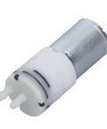 12V DC Micro Air Pump Motor for Aquarium Oxygen Circulation, Tiny But Mighty, Low Noise High-Flow Vacuum Pump, Electric Mini Air Pump Booster. Metal and plastic casing.