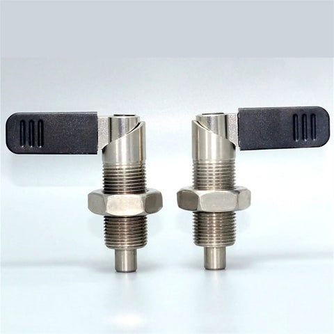 Tough As Nails Precision Lever Index Plunger Pin Engineered With Fine Thread Grip Locking Collar And Slick 180 Degree Position Lock Setting.