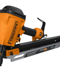 Side view of Second Generation Compact Lightweight Pneumatic Framing Nailer With 21 Degree Magazine 3 1/4 Inch Capacity