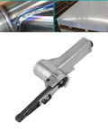 Top Shelf Pneumatic Belt Sander With Retractable Trigger and Ultra Thin Pressure Plate for smooth wood metal finishing.