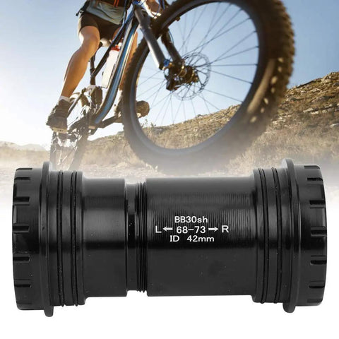 Alloy BB30 Bottom Bracket For 24x24mm Cranks Integrated 42mm Frame Shell Easy Install Black Finish For Road MTB