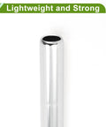 Universal 25.4x250mm Silver Tone Bike Seat Post, Durable Steel Saddle Post for comfort and stable ride, lightweight, 1 piece