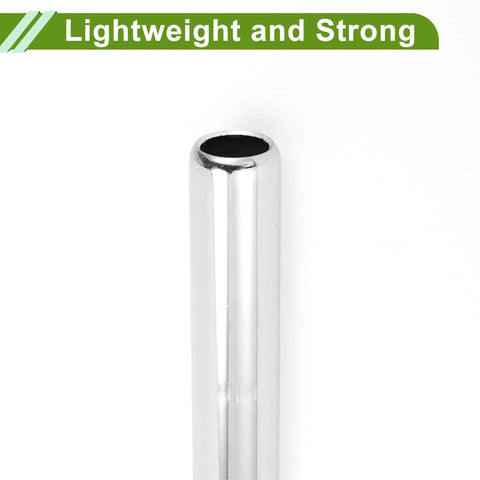 Universal 25.4x250mm Silver Tone Bike Seat Post, Durable Steel Saddle Post for comfort and stable ride, lightweight, 1 piece