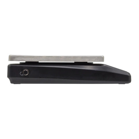 Side view of 22-Pound Digital Portion Control Scale with Tare and Hold, NSF Stainless Steel Platform, Precise 0.1 Oz Increments for Quick, Accurate Weighing