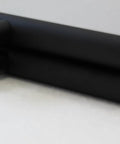 Stainless Steel Round H Shaped Push Pull Door Handles Double Sided Beefy Yet Sleek Commercial Pull For Sliding Doors And Glass Entry Doors Anodized Matte Black Finish 24 Inch Heavy Duty Modern Hardware, side view