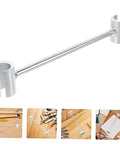 Beefy Heavy Duty Hinge Adjustment Wrench Tool For Door Repair, Precise Hinge Gap Alignment Spanner, metal construction, top view