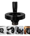 Lathe Hand Wheel Rotating Handle Set In Black Bakelite And Aluminum Alloy Round Crank Prevents Slippage Dual Installation