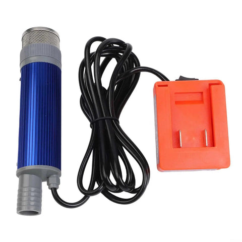 Heavy Duty Cordless Diesel Transfer Pump 40-60 L/min Fast Flow Oil Water Submersible Battery Powered Portable Refill Unit For Farms Jobsites with battery and cable.