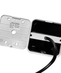 Back view of Proximity RFID Card Keypad Reader 125KHz Wiegand 26 Or 34 Bit, showing wiring and mounting plate