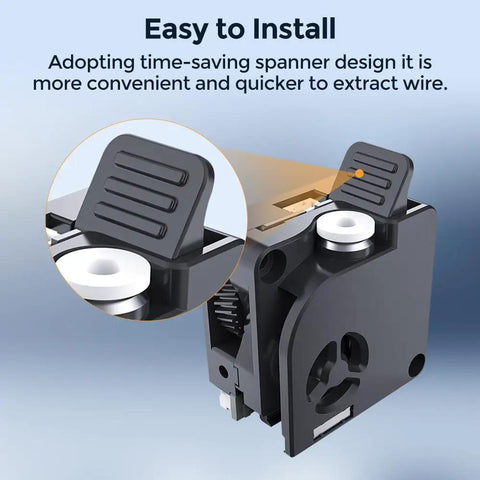 K2 Plus Combo Extruder Kit Sweet Upgrade With Built In Filament Break Sensor For 3D Printers Like K2 Plus And K2 Pro Zero Distance Feed Design Easy Install Durable Feeding System And Smooth Printing Performance close-up extruder part