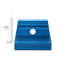 Dovetail Saddle Square 1 To 6 9.5 Degree Angle Marking Tool For Softwoods Handy Lightweight Pro Grade Dovetail Layout Tool With 2 And A Quarter Inch Square Leg And Comfort Grip For Clean Joints And Accurate Woodworking showing 9.5 degree angle and blue anodized finish