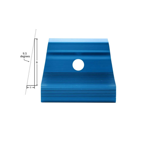 Dovetail Saddle Square 1 To 6 9.5 Degree Angle Marking Tool For Softwoods Handy Lightweight Pro Grade Dovetail Layout Tool With 2 And A Quarter Inch Square Leg And Comfort Grip For Clean Joints And Accurate Woodworking showing 9.5 degree angle and blue anodized finish