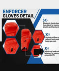Pro Boxing Gloves And Headgear Set Featuring 16 Oz Heavy Duty Padding In Red And Black Goated Training Gear showcasing shock-absorbing foam.