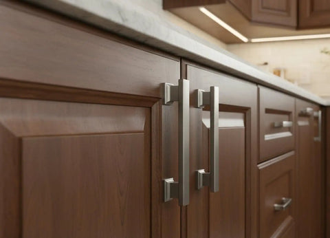 10 Pack Brushed Satin Nickel Cabinet Pulls 9 Inch Hole Centers For Cabinets And Drawers Ideal Kitchen Cabinet Handles With Sleek Modern Vibe AL3061SN Mounting Screws Included