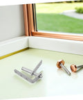 Self Closing Stainless Steel Swing Door Hinge For Double Doors And Cabinets, Heavy Duty, Rust Resistant, Bidirectional Self Return For Saloon Doors, Bar And Kitchen Passages, Durable And Easy Install; hinge and screws