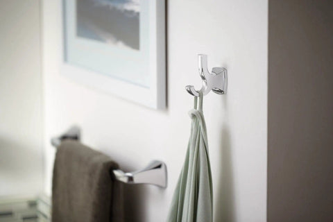 Voss 24 Inch Chrome Towel Bar For Bathroom, Wall Mounted, Coordinating With Faucets And Accessories, Chrome Finish shown