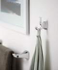 Voss 18-Inch Towel Bar In Brushed Nickel For Your Bathroom, Sturdy Metal Mounting Posts, No-Fuss Install With Template And Hardware, Timeless Finish, Durable, Modern Look