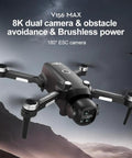 Camera Drone With 5.6 Inch HD Screen Remote, Brushless Motor Power, Ultra Lightweight Under 250g Foldable Pro Quadcopter flying