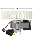 Bathroom Exhaust Fan Motor Replacement Parts For 769RL B Unit And 757 751 769RFT R01 769RL R01 70 CFM 3000 RPM Quiet 3 Sones Low Noise Easy Swap Kit Replaces JESP 61K20 C 87547 showing side view with plug