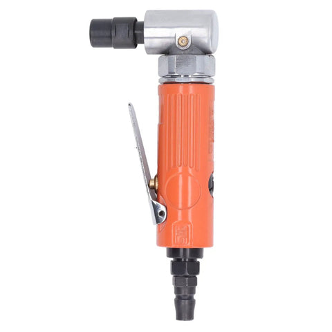 Pro Grade Air Die Grinder With Hella Comfy Ergonomic Handle And Precision Ball Bearing Design For Silky Smooth Grinding Tasks Featuring Lightweight Aluminum Body And Badass Vibration Control To Crush Any Shop Project Today, side view with ergonomic handle.