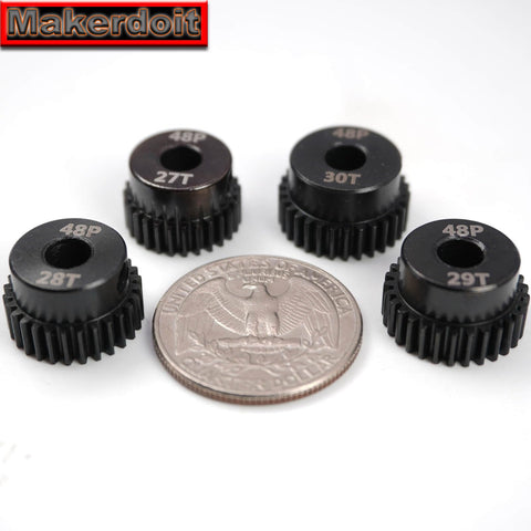 RC Pinion Gear Set 5mm Shaft Bore 48P Pitch Includes 27T 28T 29T 30T For Electric RC Cars And Trucks Upgrade Your Speed Safely