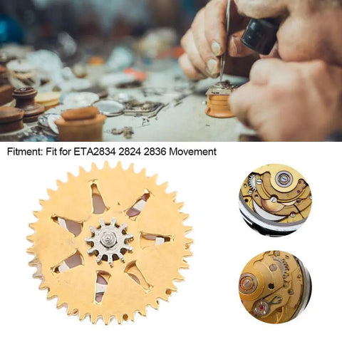 Automatic Three Wheel Watch Replacement Part For ETA 2834 2824 2836 Movements Precision Gear Made Of Durable Alloy Easy Install