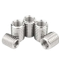 Beefed Up Heavy Duty Self Tapping Threaded Inserts Kit 30 Pcs M2 304 Stainless Steel Thread Repair Sleeve Reducer Male To Female For Aluminum Plastic Electronics Automotive And Industrial Use, five M2 inserts