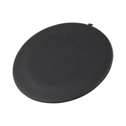 Rear Bumper Tow Hitch Ball Hole Cover For Dodge Ram 1500 Through 3500 2003 2020 black disc, rugged aftermarket replacement