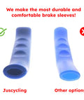 Comparison of Anti Slip Shock Absorbing Brake Handle Sleeve 2 Pack Silicone Cover For Universal Brake Levers in red and another option